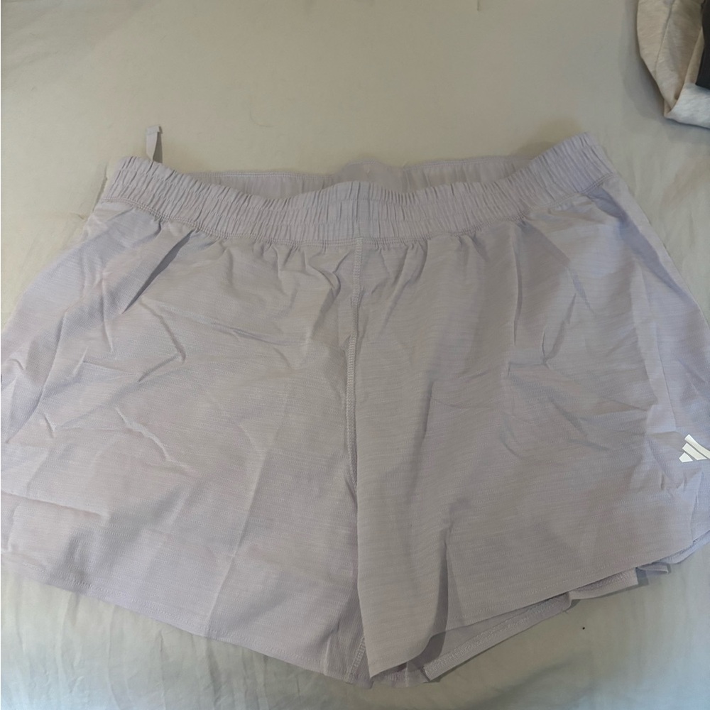 Adidas Gray Athletic Shorts Lightweight Performance